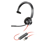 Poly Blackwire 3310 Microsoft Teams Certified Headset +USB-C/A Adapter TAA Poly Headset Poly