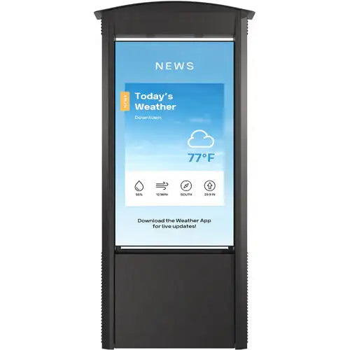 Peerless-AV- KOP55XHB 55" Black Smart City Kiosk w/XHB554 Display