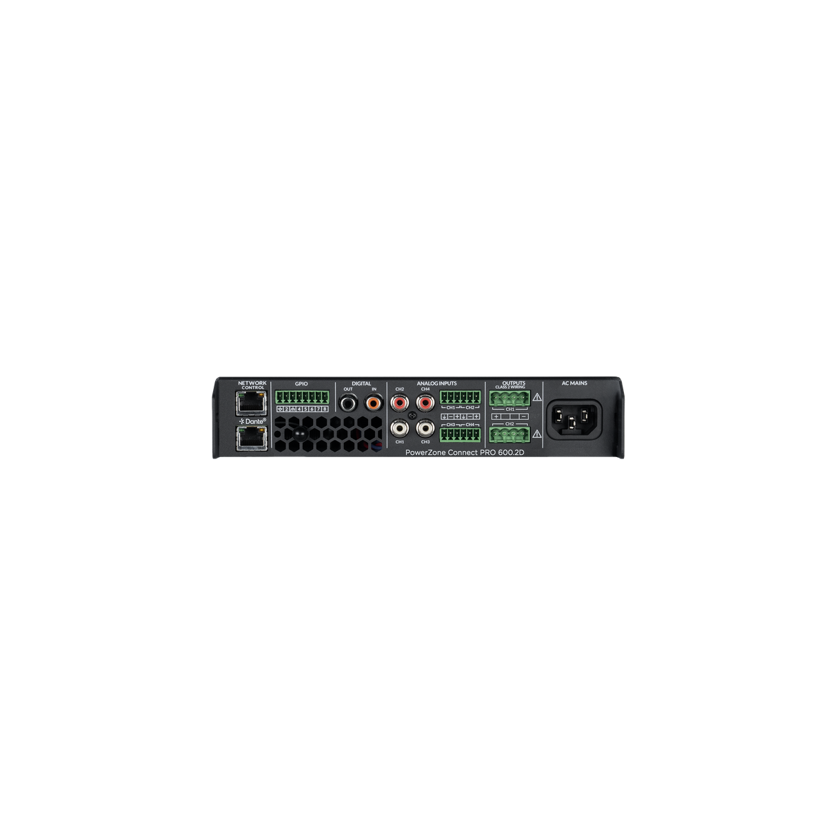 Sonance PowerZone Connect PRO 600.2D – Amp with Dante Amplifiers Sonance