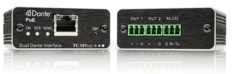 Kramer FC-101NET 2–Channel Dante Decoder & PoE Acceptor - Creation Networks