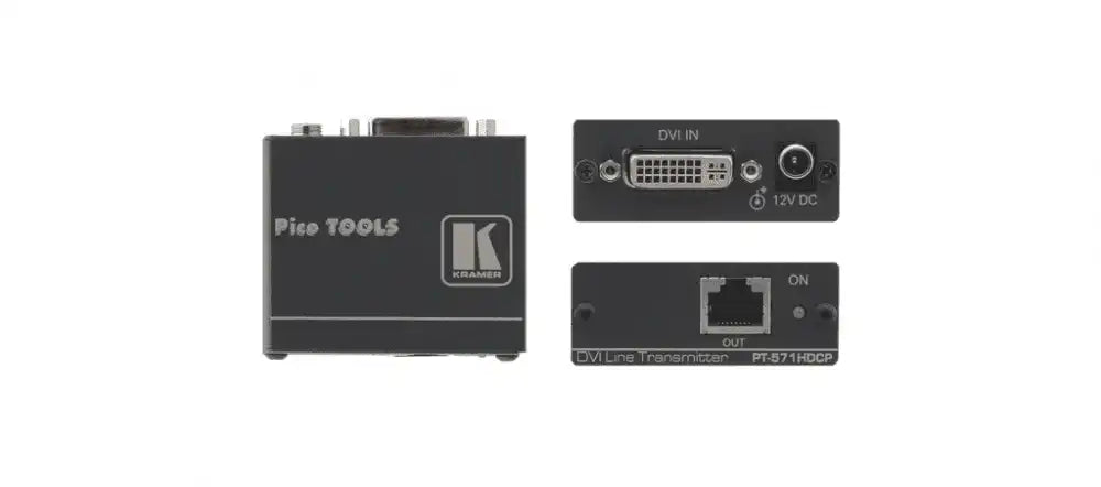 Kramer PT-571HDCP DVI HDCP 2.2 Compact Transmitter over PoC Long–Reach DGKat - Creation Networks