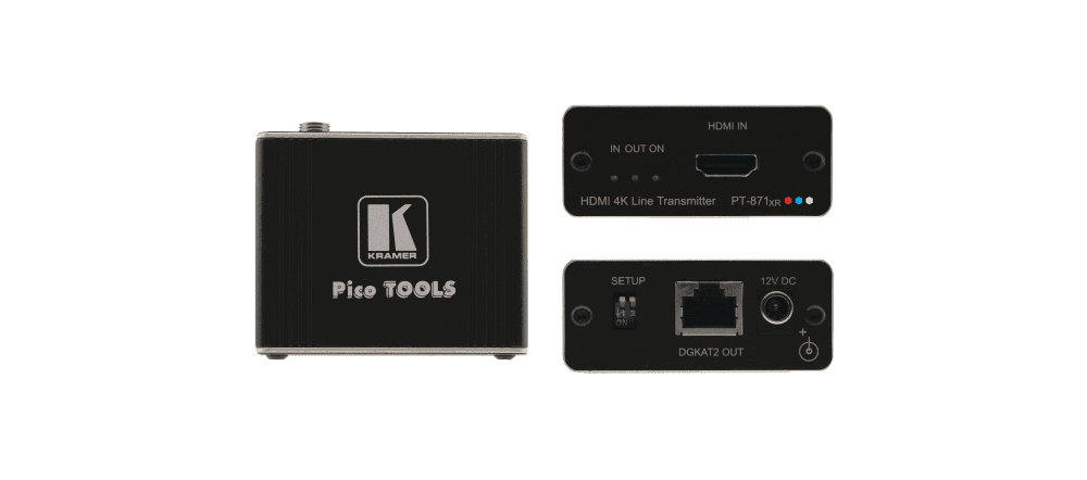 Kramer PT-871XR 4K HDR HDMI Compact PoC Transmitter over Long–Reach DGKat 2.0 - Creation Networks
