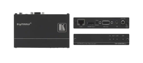 Kramer TP-580Rxr 4K60 4:2:0 HDMI HDCP 2.2 Receiver with RS–232 & IR Over Extended–Reach HDBaseT - Creation Networks