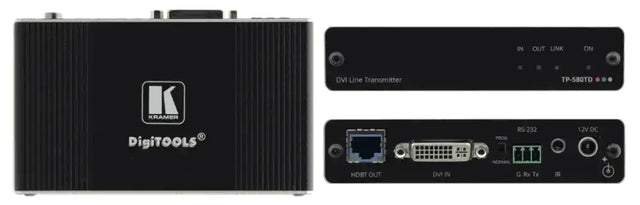Kramer TP-580TD 4K60 4:2:0 DVI HDCP 2.2 Transmitter with RS–232 & IR over Long–Reach HDBaseT - Creation Networks