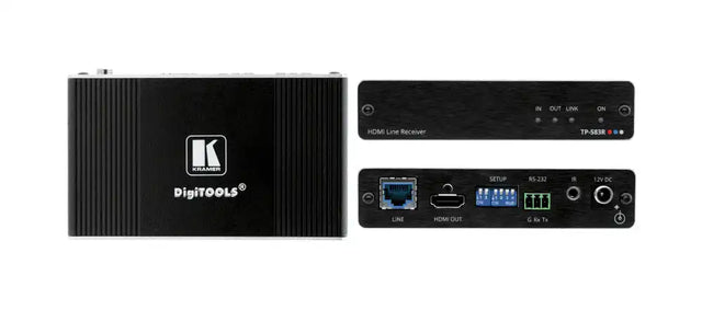 Kramer TP-583R 4K HDR HDMI Receiver with RS–232 & IR over Long–Reach HDBaseT - Creation Networks