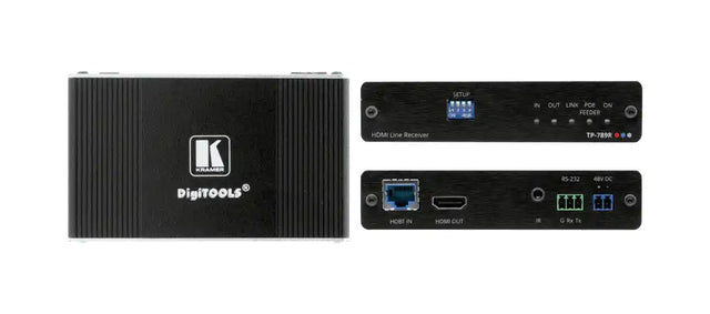 Kramer TP-789R 4K60 4:2:0 HDMI Bidirectional PoE Receiver with RS–232 & IR over Long–Reach HDBaseT - Creation Networks