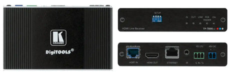 Kramer TP-789RXR 4K60 4:2:0 HDMI Bidirectional PoE Receiver with Ethernet, RS–232 & IR over Extended–Reach HDBaseT - Creation Networks