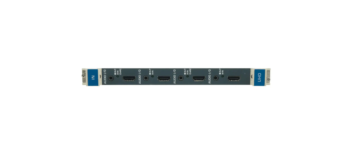 Kramer UHDA-IN4-F32/STANDALONE 4–Channel 4K60 4:2:0 HDMI Input Card with Selectable Embedded, De–embedded or ARC Analog Audio - Creation Networks