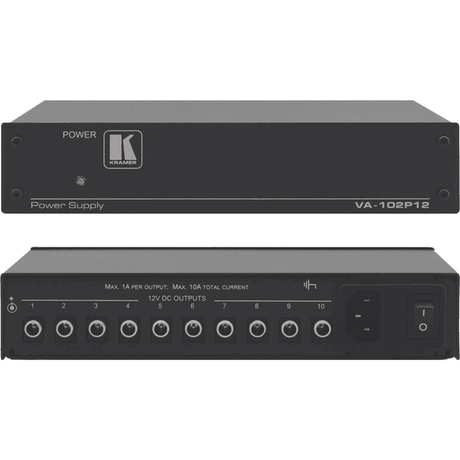 Kramer VA-102P12 10-Output 12V DC Power Supply - Creation Networks