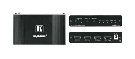 Kramer VM-22H 2x1:2 Compact HDMI Switchable Distribution Amplifier - Creation Networks
