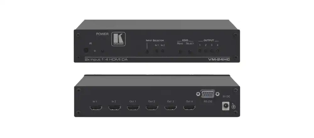 Kramer VM-24HC 2x1:4 Compact HDMI Switchable DA - Creation Networks