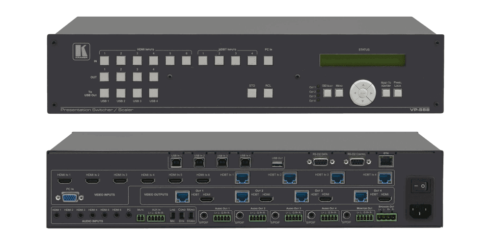 Kramer VP-558 11x4:2 Presentation Boardroom Router / Scaler System - Creation Networks