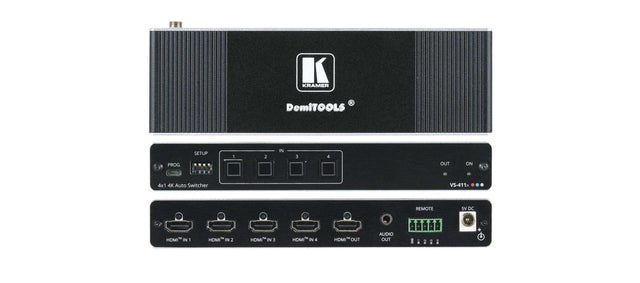 Kramer VS-411X 4x1 4K HDR HDMI Auto Switcher - Creation Networks