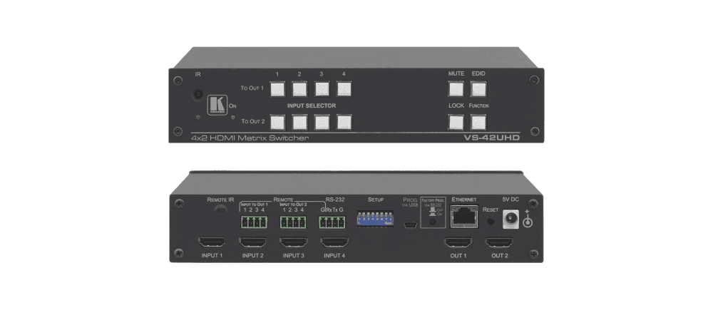 Kramer VS-42UHD 4x2 Matrix Switcher - Creation Networks