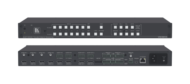Kramer VS-62HA 6x2 4K60 4:2:0 HDMI/Audio Automatic Matrix Switcher - Creation Networks