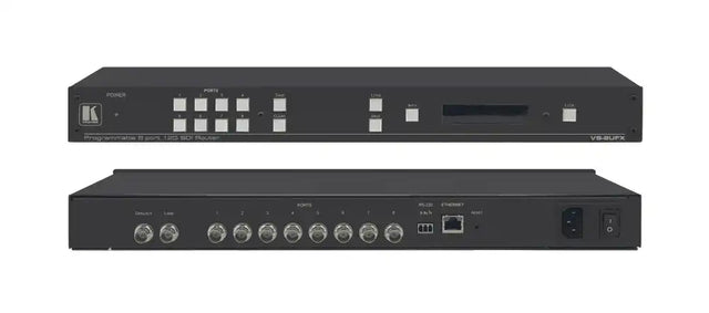Kramer VS-8UFX 8–Port 12G SDI Matrix Switcher with Interchangeable Inputs & Outputs - Creation Networks