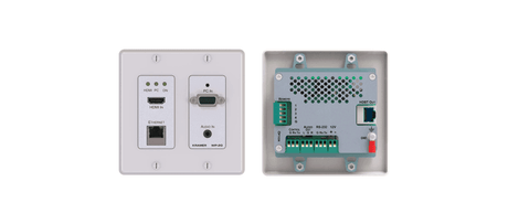 Kramer WP-20/US(W) HDMI & XGA - Ethernet, Bidirectional RS-232 & Stereo HDBaseT Transmitter (White) Decora Style - Creation Networks