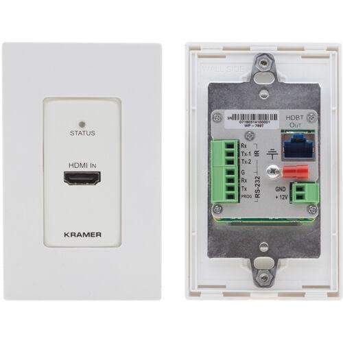 Kramer WP-789T 4K60 4:2:0 HDMI 1–Gang PoE Wall–Plate Transmitter with RS–232 & IR over Long–Reach HDBaseT - Creation Networks