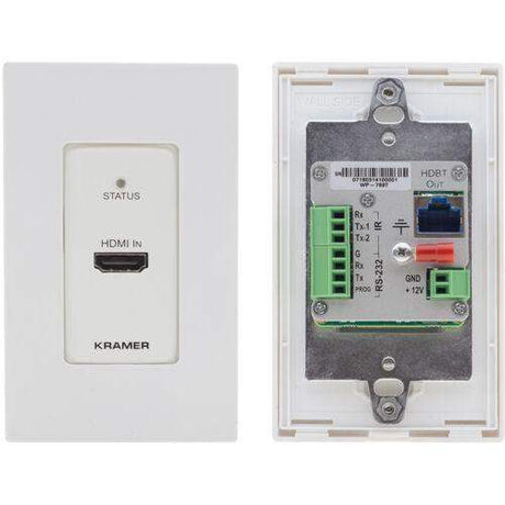 Kramer WP-789T 4K60 4:2:0 HDMI 1–Gang PoE Wall–Plate Transmitter with RS–232 & IR over Long–Reach HDBaseT - Creation Networks