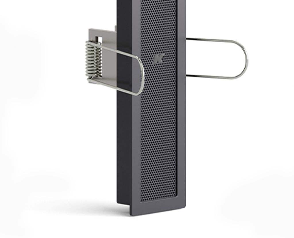 K-Array Lyzard KZ14R I Ultra-mini, 10cm-long, aluminium line array speaker, in-wall mounting version (Black)