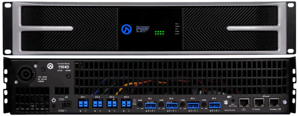 LEA Professional CS1504-G – 4-Channel 1500W Government Networked Amplifier Audio Amplifiers LEA Professional