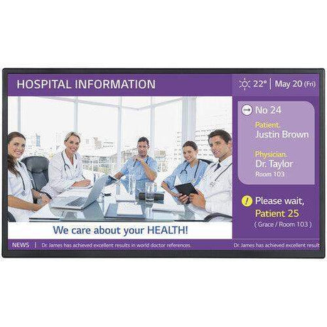 LG 32" 1920x1080 Class Full HD Commercial Monitor - 32ML5K-B - Creation Networks
