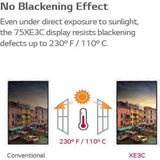 LG 75" 3840 x 2160 UHD Outdoor LCD Monitor - 75XE3C-B - Creation Networks