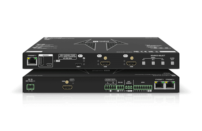 LightWare DCX-3x1-HC20 Video Switcher with HDMI 2.0 and USB-C connectivity - 91310104 - Creation Networks
