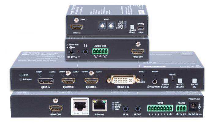 Lightware Interface Inout Plate Lightware EDU-P1 Product Bundle: SW4-TPS-TX240-Plus extender and HDMI ...