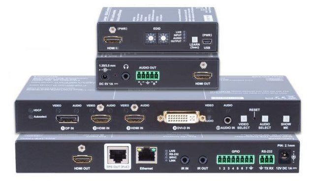 Lightware EDU-P1 Product Bundle: SW4-TPS-TX240-Plus extender and HDMI-4K de-embedder interface - 91540077 - Creation Networks