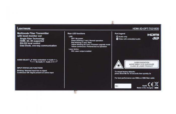 Lightware HDMI-3D-OPT-TX210DD Multimode Single Fiber Extender pair - 91510033 - Creation Networks