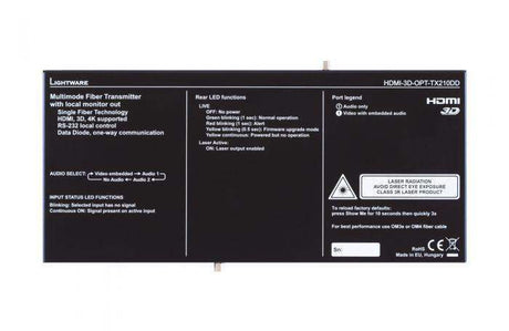 Lightware HDMI-3D-OPT-TX210DD Multimode Single Fiber Extender pair - 91510033 - Creation Networks