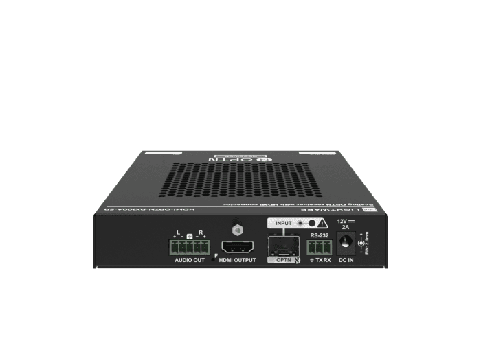 Lightware HDMI-OPTN-RX100A-SR SDVoE-based Point-to-multipoint HDMI 2.0 over Fiber Optical Link Scaling Receiver - 91536001 - Creation Networks