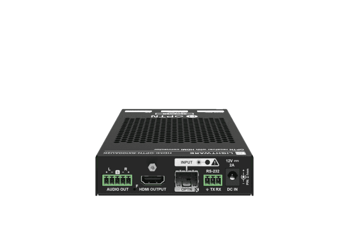 Lightware HDMI-OPTN-RX100AU2K SDVoE-based Point-to-multipoint HDMI 2.0 over Fiber Optical Link Receiver - 91536006 - Creation Networks