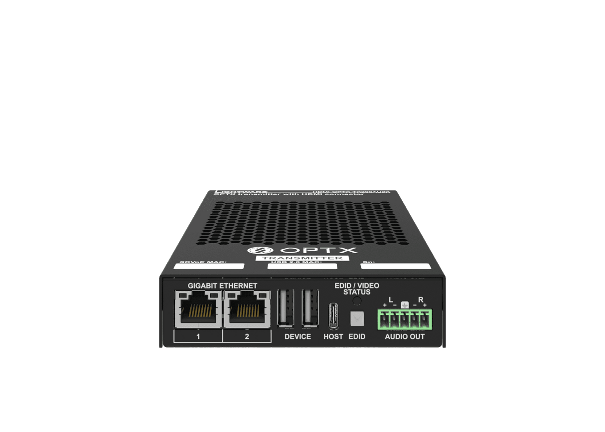 Lightware HDMI-OPTX-TX200AU2K SDVoE compatible HDMI 2.0 over fiber optical link transmitter - 91535003 - Creation Networks