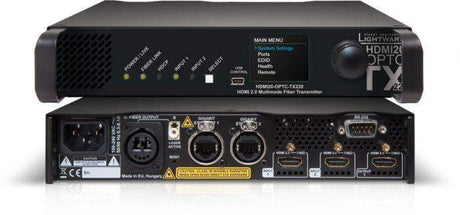 Lightware HDMI20-OPTC-TX220-PRO HDMI 2.0 Full 4K Fiber Optical Extender with Gigabit Ethernet - 91550045 - Creation Networks