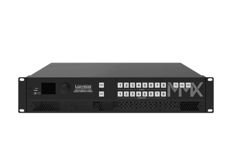 Lightware MMX8x8-HDMI-4K-A-USB20 8x8 Matrix Switcher for HDMI video and USB 2.0 peripherals - 91310075 - Creation Networks