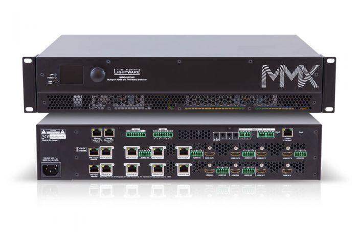 Lightware MMX8x8-HT440 HDMI and TPS Matrix Switcher with Special Audio Inputs and Multiport Control Options - 91310086 - Creation Networks