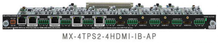 Lightware MX-4TPS2-4HDMI-IB-AP TPS and HDMI Combo Input Board with Analog Audio and PoE - 91120038 - Creation Networks