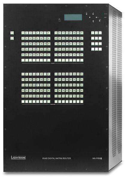 80x80 Matrix Router Lightware MX-FR80R 80x80 Modular Matrix Router Frame – Creation Networks