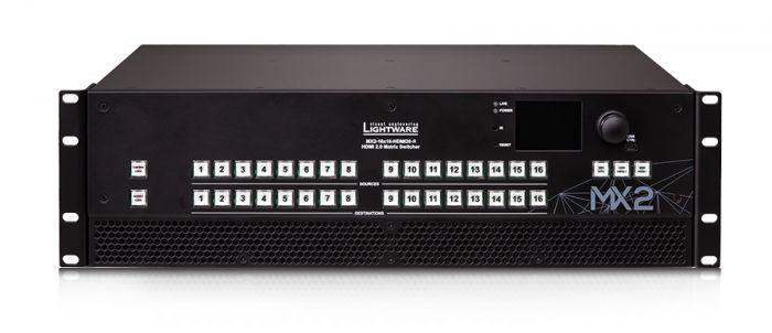 Lightware MX2-16x16-HDMI20-R HDMI 2.0 standalone matrix switcher - 91310052 - Creation Networks