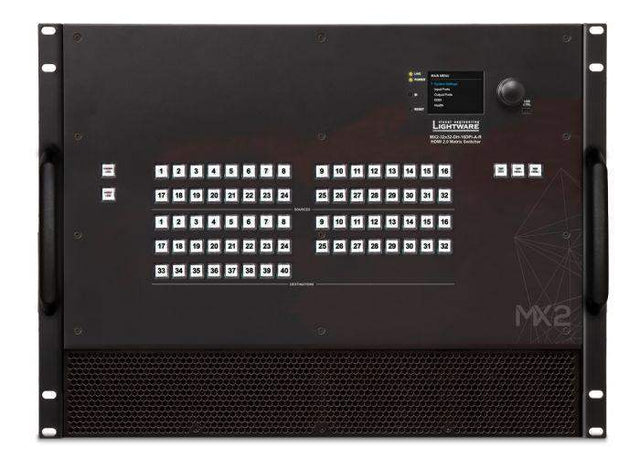 Lightware MX2-32x32-DH-16DPi-A-R Full 4K Matrix Switcher with Mixed DisplayPort and HDMI Input Ports - 91310070 - Creation Networks