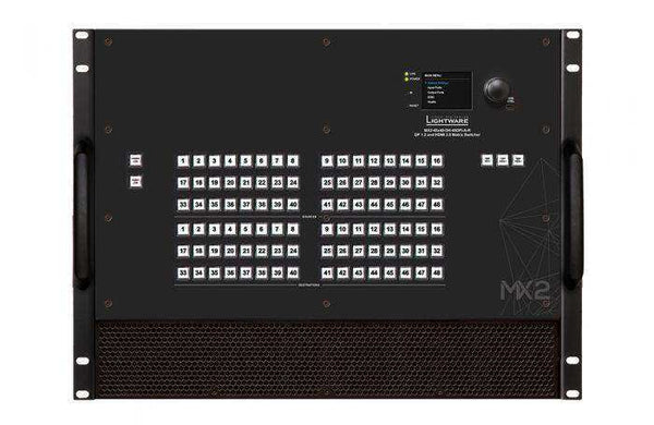 Lightware MX2-48x48-DH-24DPio-A-R Full 4K Matrix Switcher with 48x48 D ...