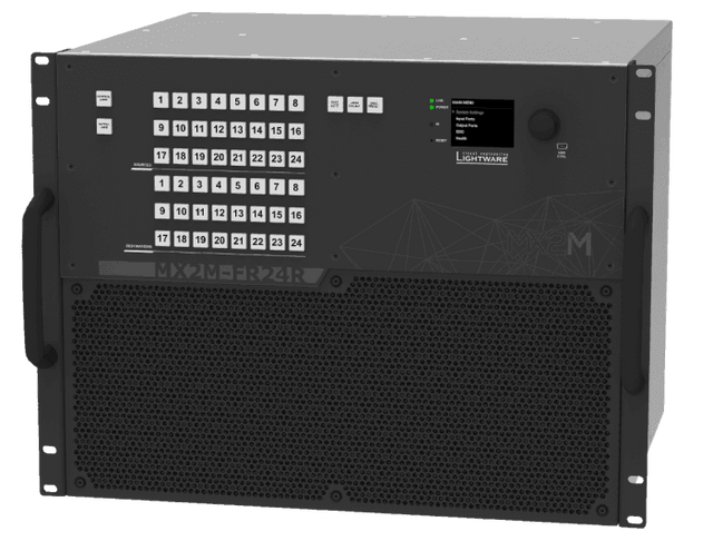 Lightware MX2M-FR24R-RFP Modular 24x24 4K Hybrid Matrix Switcher - 91110026 - Creation Networks