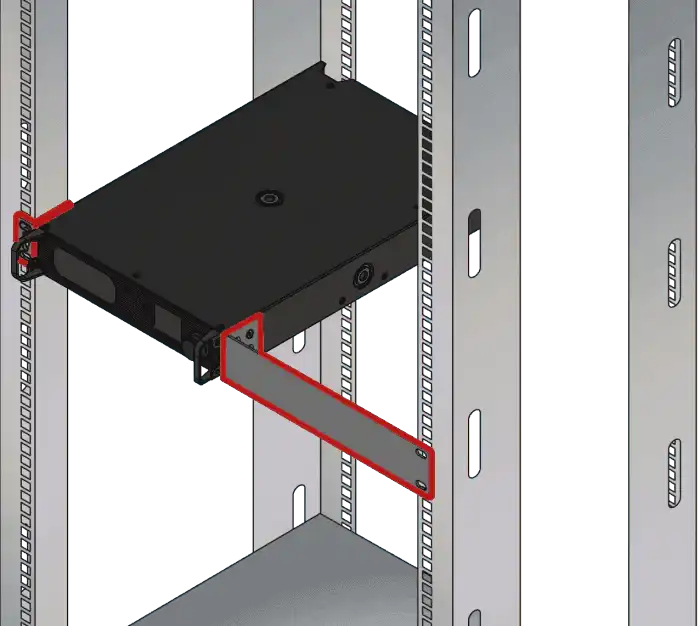 Ortec Rackmount Kit LightWare OPTC Rack Mounting Kit Half-Rack Metal Ears – Creation Networks