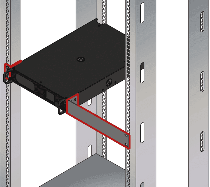 Lightware OPTC rack mounting kit Half rack mounting metal ears - 52400054 - Creation Networks