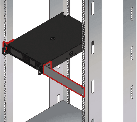 Lightware OPTC rack mounting kit Half rack mounting metal ears - 52400054 - Creation Networks