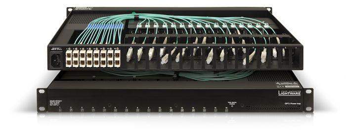 Lightware OPTJ Power Tray SC Rack-mountable Power Tray for 16x HDMI20-OPTJ-TX/RX90 Optical Extenders - 91340018 - Creation Networks