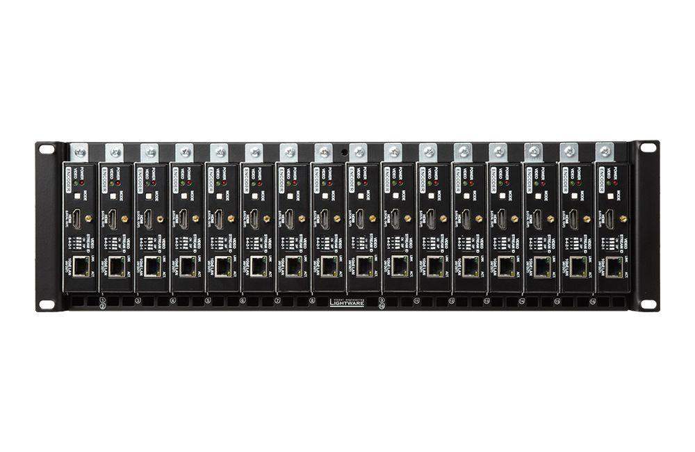 Lightware PRC-16-205 Powered Rackmount Cage for 16 extenders - 91340017 - Creation Networks