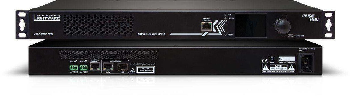 Lightware UBEX-MMU-X200-100 AV-over-IP Matrix Manager 100-Node ...